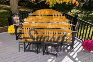7-Piece Mission Rectangle Dining Table Counter Height Set