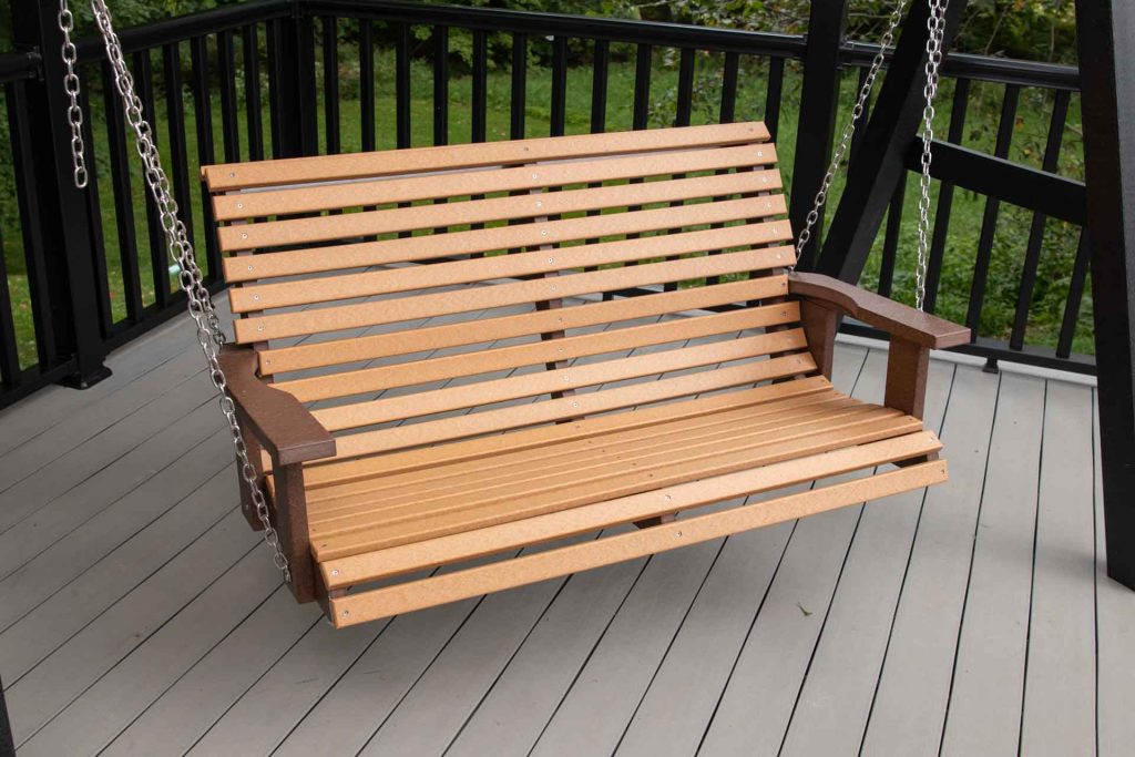 4' Roll Back Patio Swing with Chain