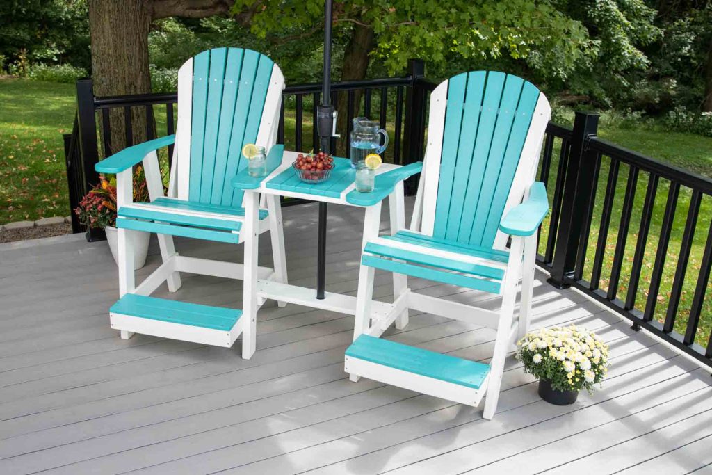 3-Piece Adirondack Chair Balcony Set