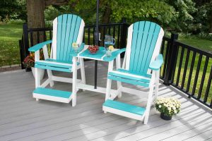 3-Piece Adirondack Chair Balcony Set
