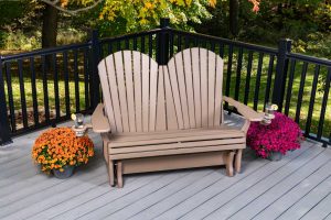Adirondack Glider Bench 4'