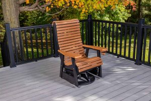 Swivel Roll Back Glider, 2'