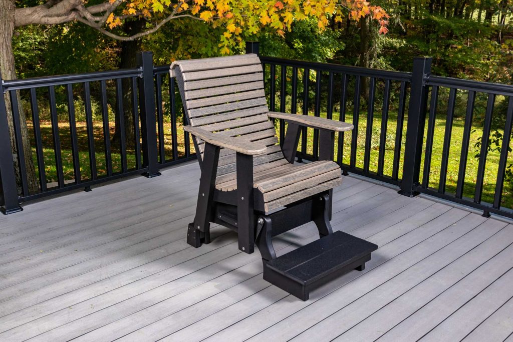 Roll Back Glider, Counter Height 2'