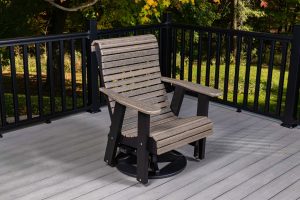 Roll Back Swivel Glider 2'