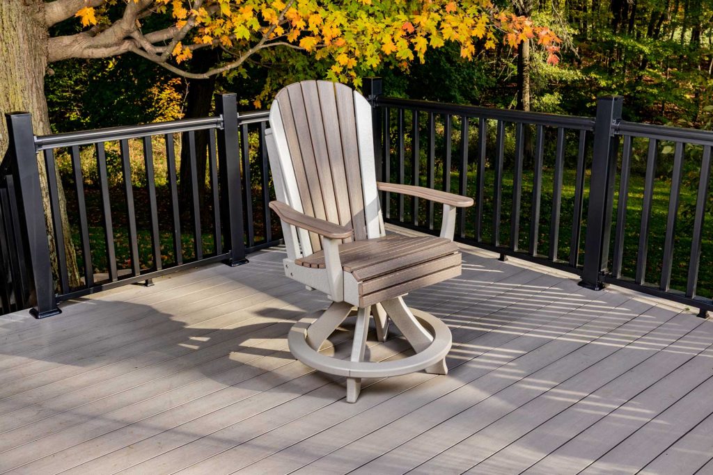 Adirondack Poly Swivel Arm Chair, Bar Height