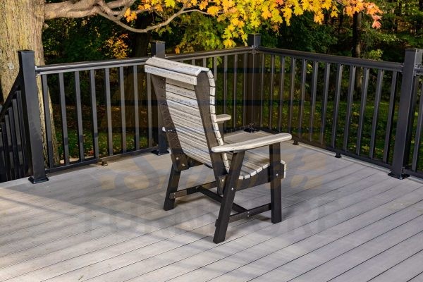 7-Piece Roll Back Rectangle Table Set, Dining Height