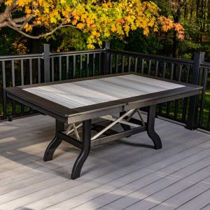 outdoor patio furniture, gliders, swings, dining table sets, fire pits