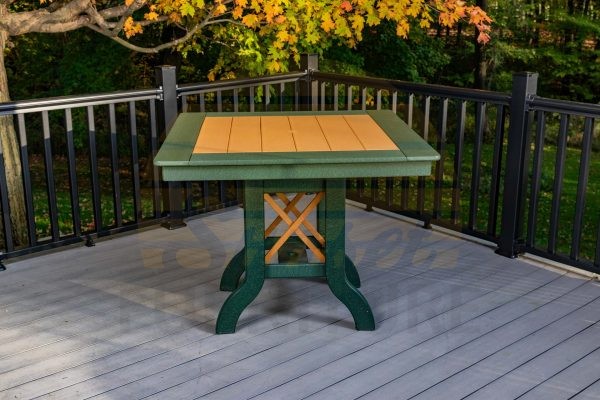 5-Piece Mission Square Table Set, Dining Height