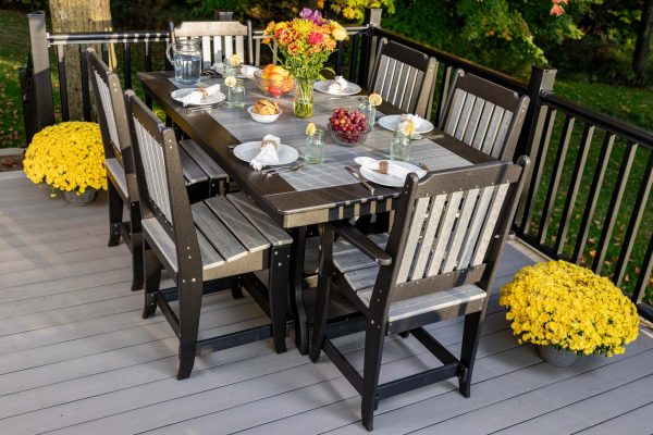 7-Piece Mission Rectangle Table Set, Counter Height